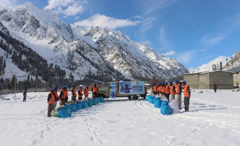 Chasing the Chill Alkhidmat Volunteers Brave Naltar Valley Snow to Deliver Lifesaving Winter Relief